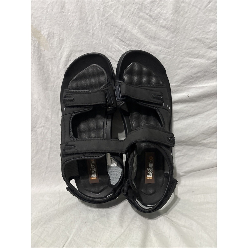 Bass Earth Tanner Men's‎ Sandals Manmade Materials Size 11M Black